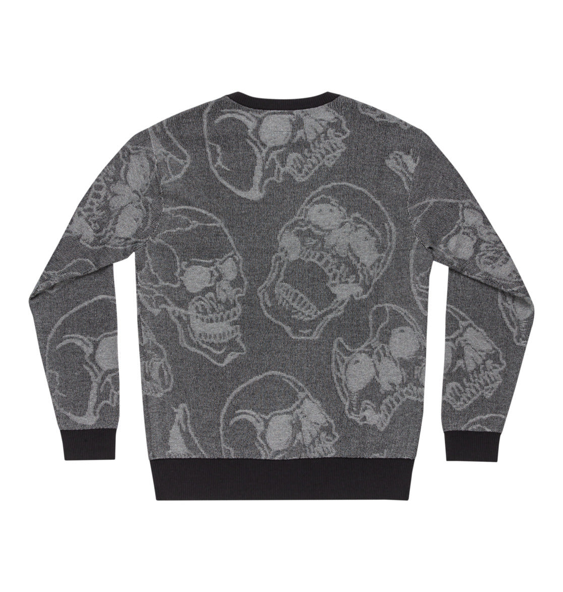 DC - FRACTURE CREWNECK - HEATHER SKULLY PRINT