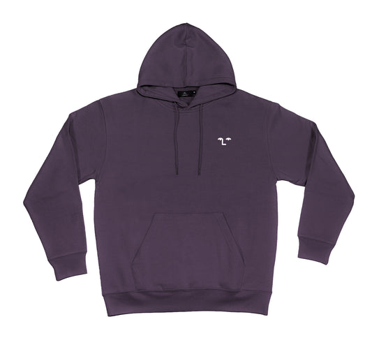 NNSNS - FACE OF EMBROIDERED HOOD - PLUM