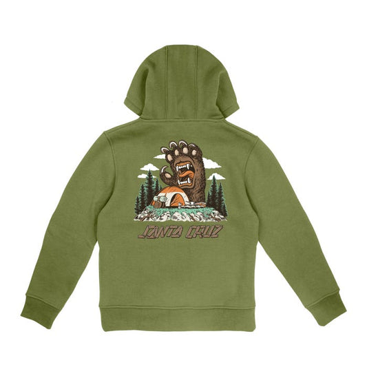SANTA CRUZ - YOUTH SCREAMING GRIZZLY HOOD - IGUANA