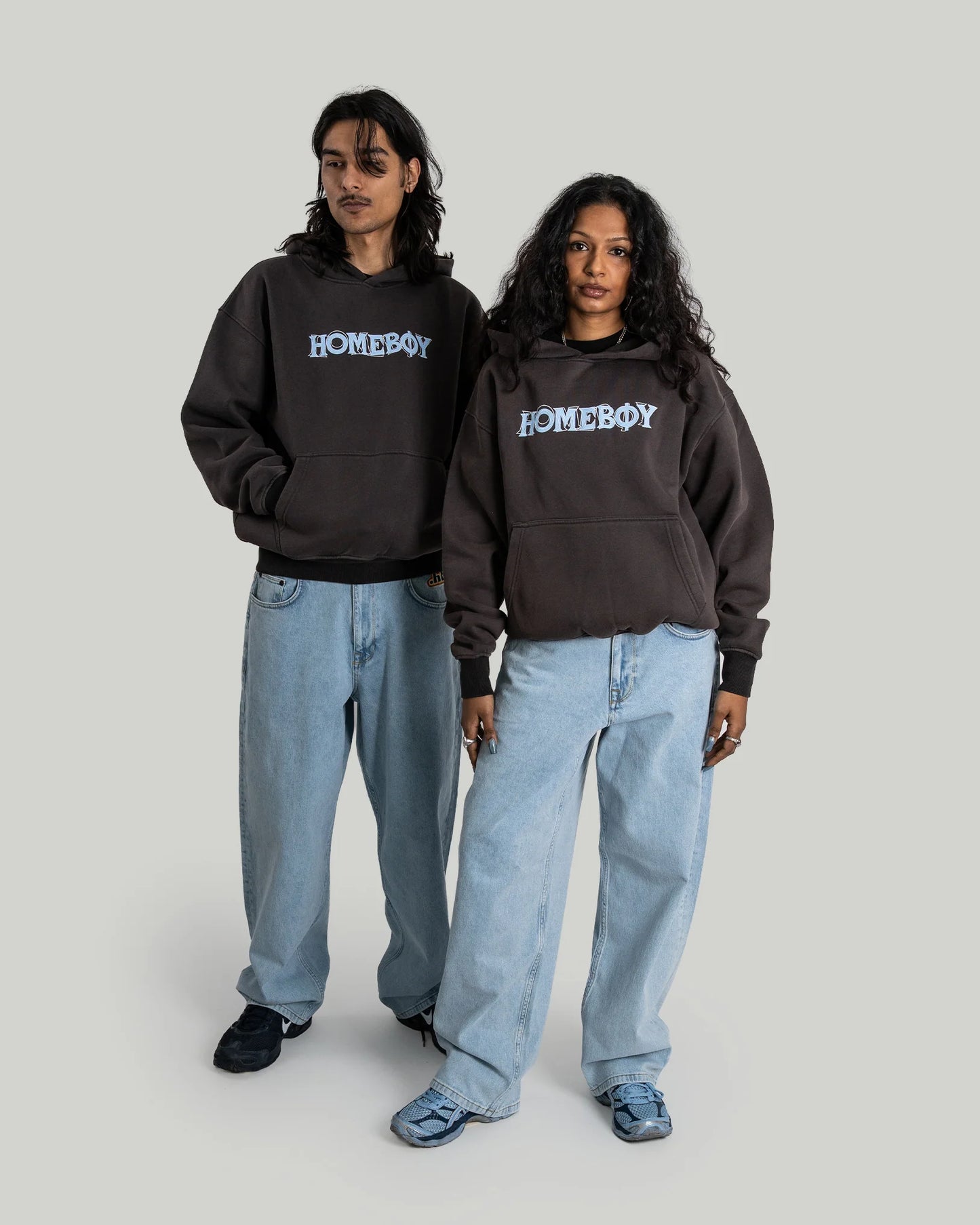 HOMEBOY - CHAOS HOOD - WASHED GREY