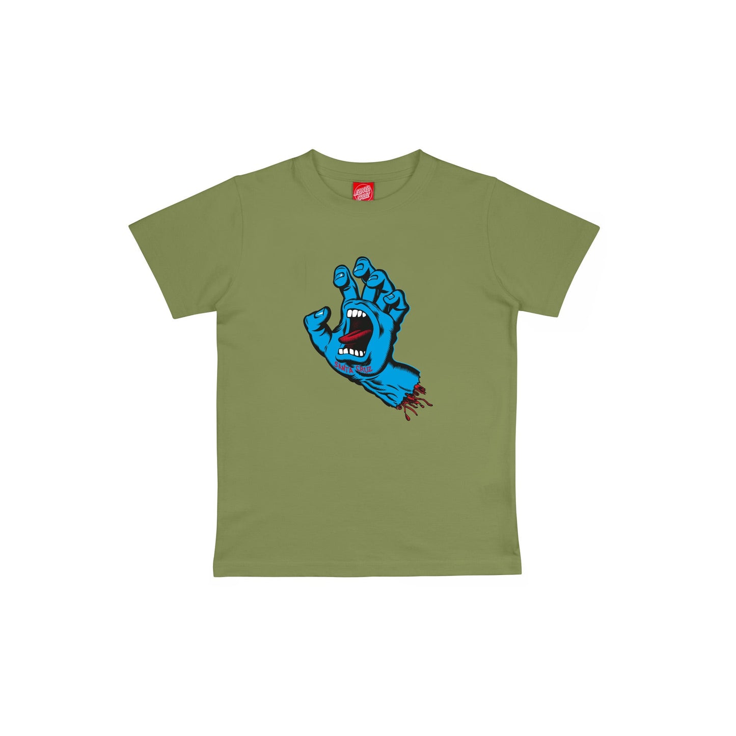 SANTA CRUZ - YOUTH SCREAMING HAND TEE - IGUANA
