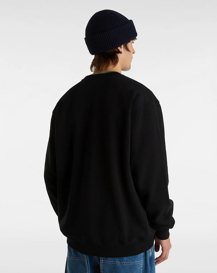 VANS - LEFT CHEST II LOOSE CREW - BLACK