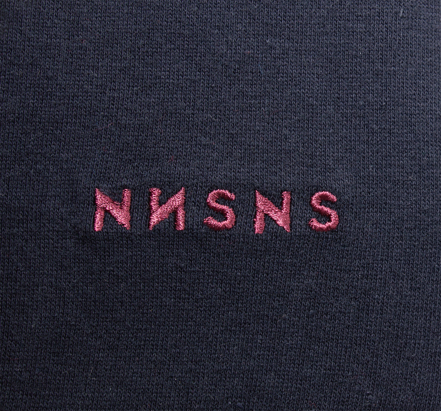 NNSNS - EMBROIDERED TEE - NAVY/BURGUNDY