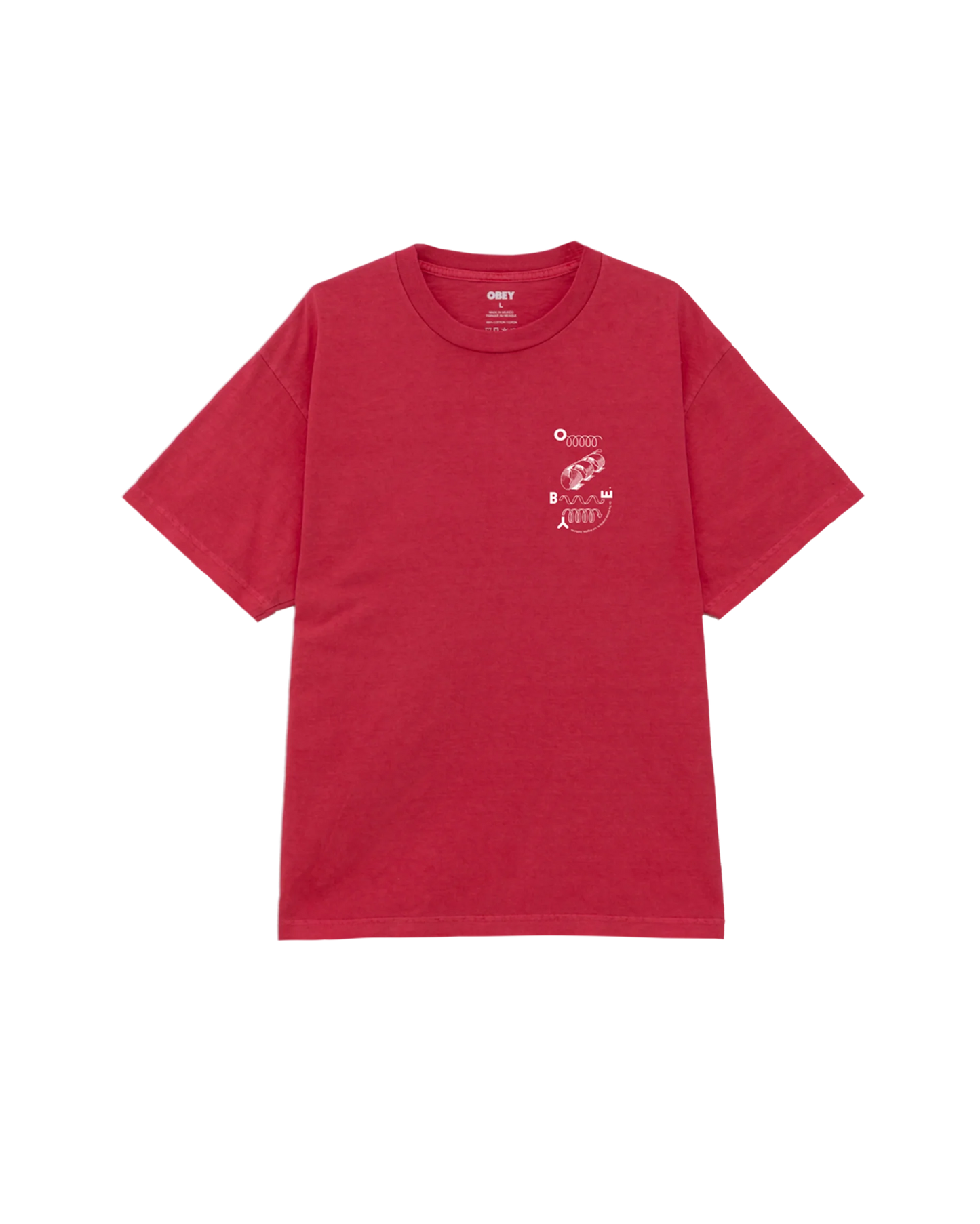 OBEY - OUTSIDE LOOKING IN TEE - PIGMENT RASPBERRY
