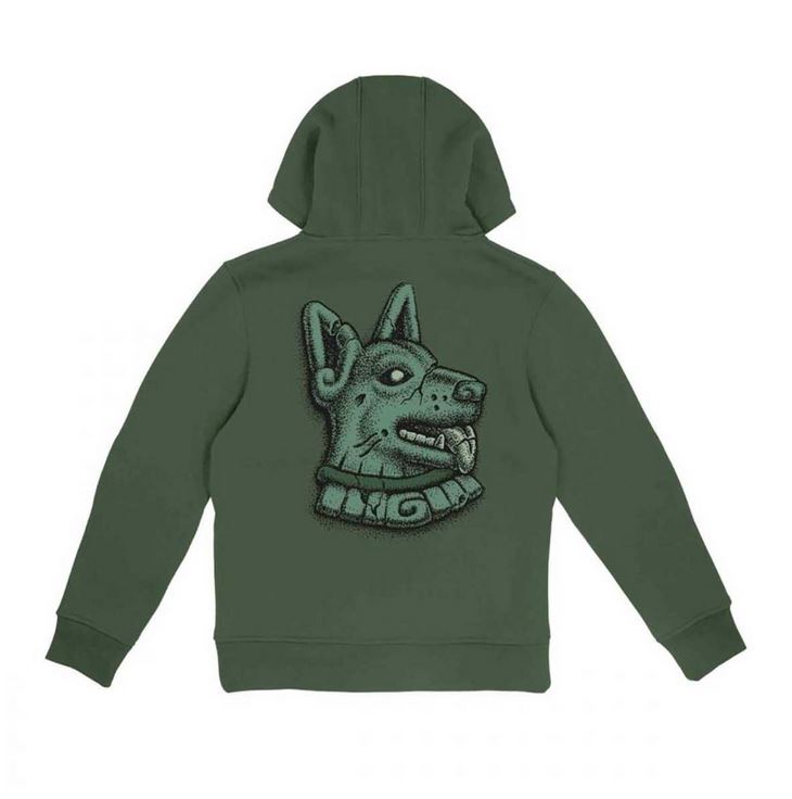 SANTA CRUZ - YOUTH WINKOWSKI DOG HOOD - DARK MOSS