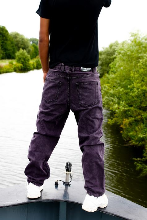 KEEP IT CLEAN - LOOSE PANT - PURPLE/BLACK