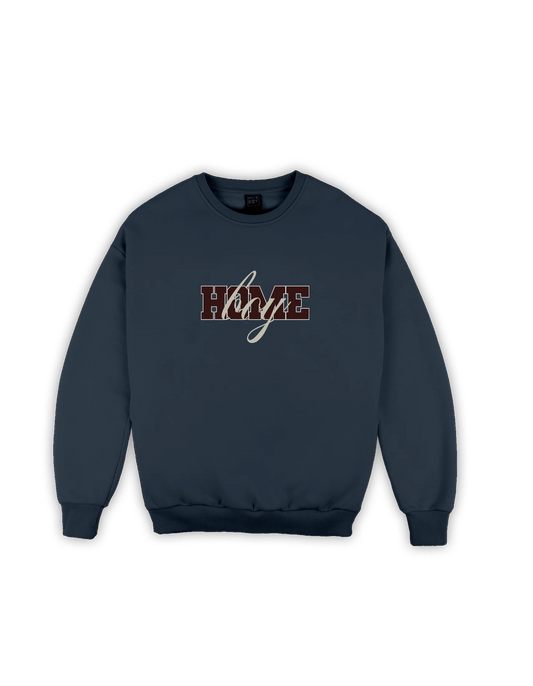 HOMEBOY - TYPO MIX CREWNECK - NAVY