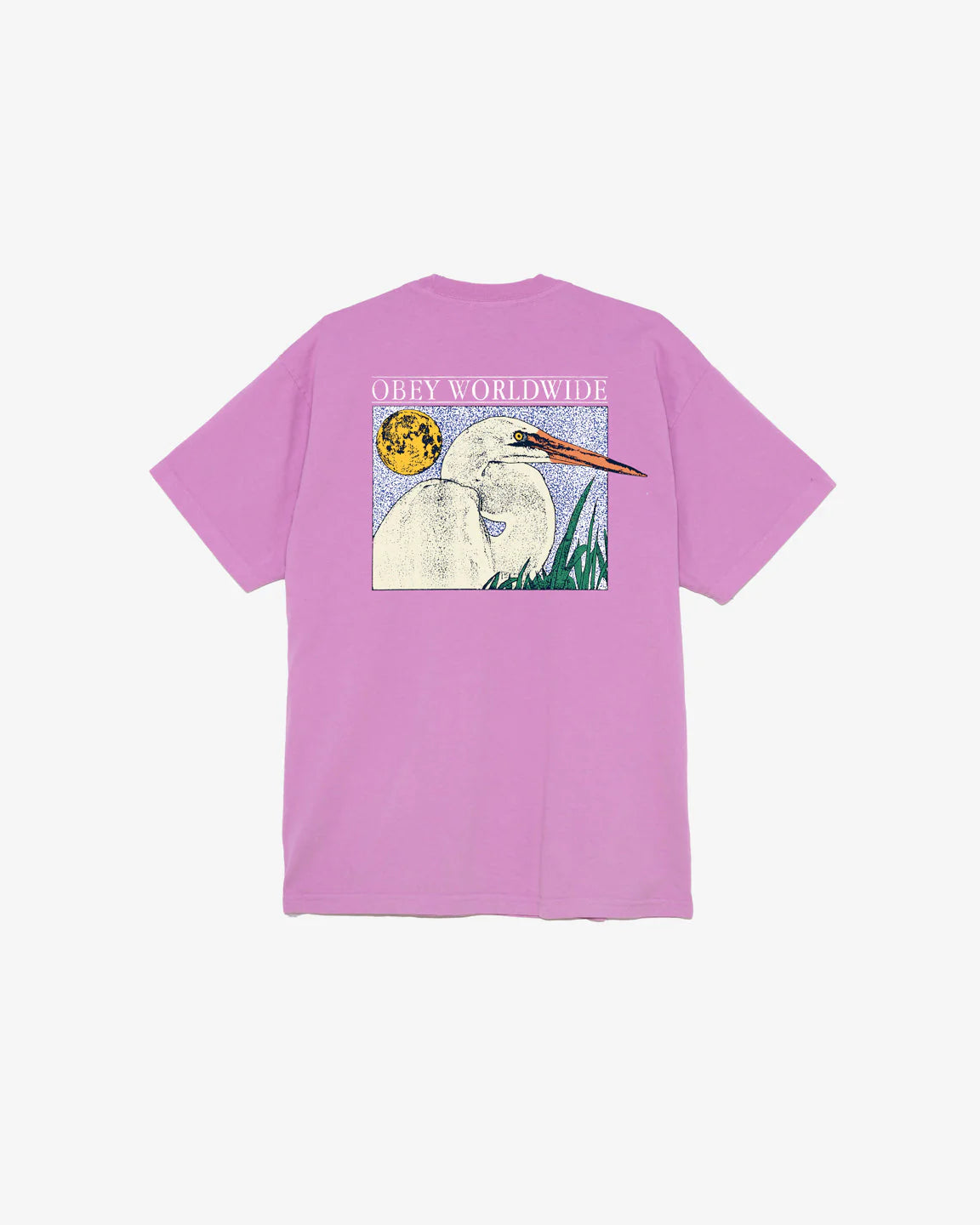 OBEY - WILDLIFE HEAVYWEIGHT TEE - MOONLIGHT MAUVE
