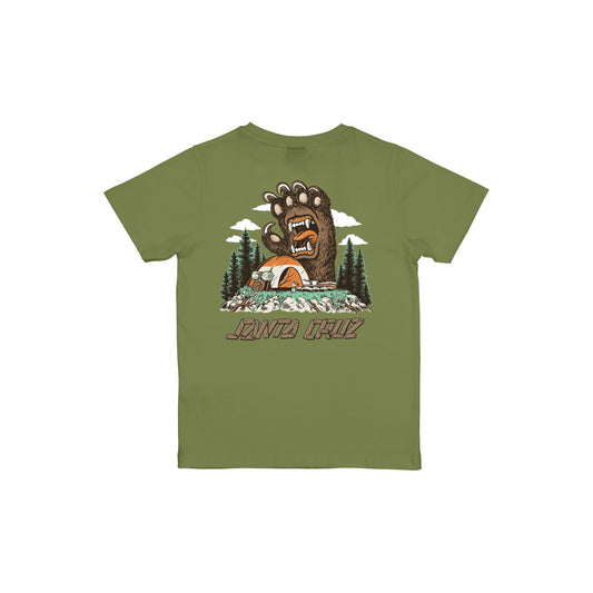 SANTA CRUZ - YOUTH SCREAMING GRIZZLY TEE - IGUANA