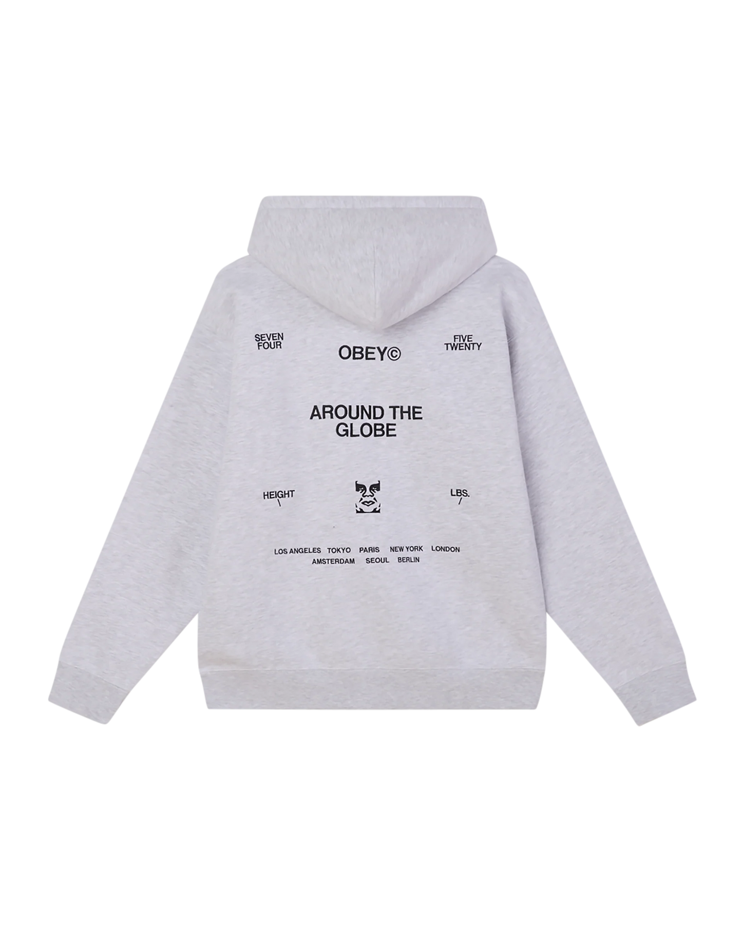 OBEY - BUSINESS HOOD - ASH GREY