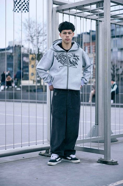 KEEP IT CLEAN - LOOSE CORD PANT - ASH GREY