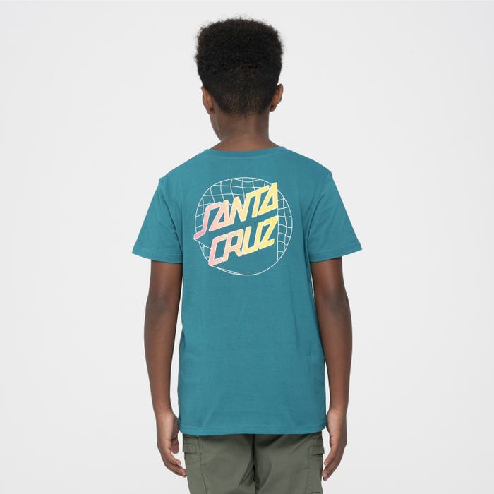 SANTA CRUZ - GRID DELTA DOT YOUTH TEE - VERDIGRIS