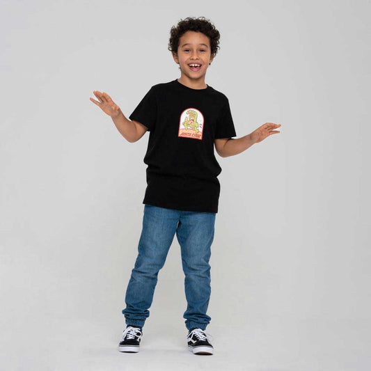 SANTA CRUZ - BEACH BUM HAND YOUTH TEE - BLACK