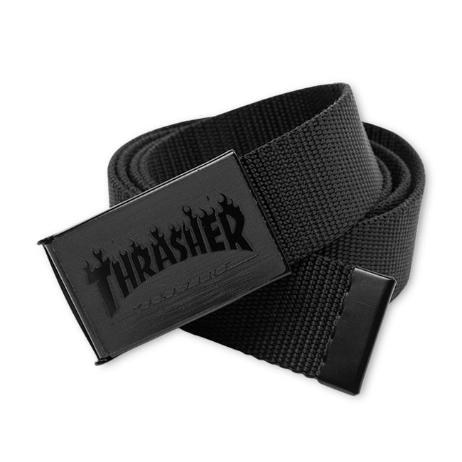 THRASHER - FLAME BELT - BLACK