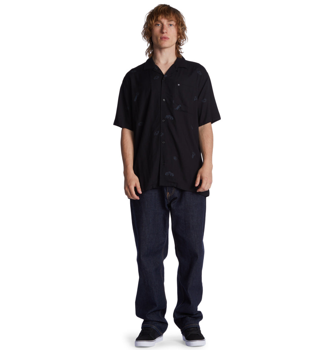 DC - TRIPPED VACATION SHIRT - BLACK
