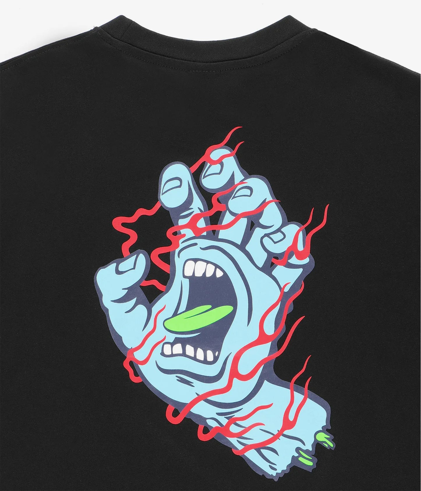SANTA CRUZ - INFERNO HAND TEE - BLACK