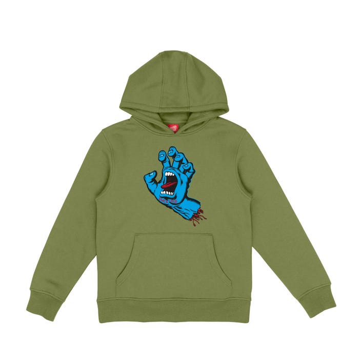 SANTA CRUZ - YOUTH SCREAMING HAND HOOD - IGUANA