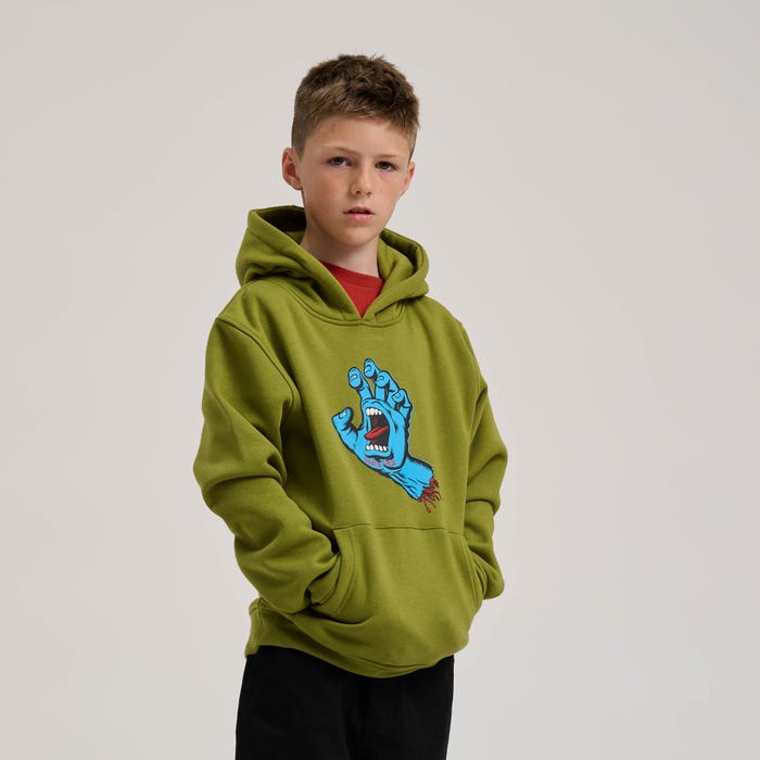SANTA CRUZ - YOUTH SCREAMING HAND HOOD - IGUANA