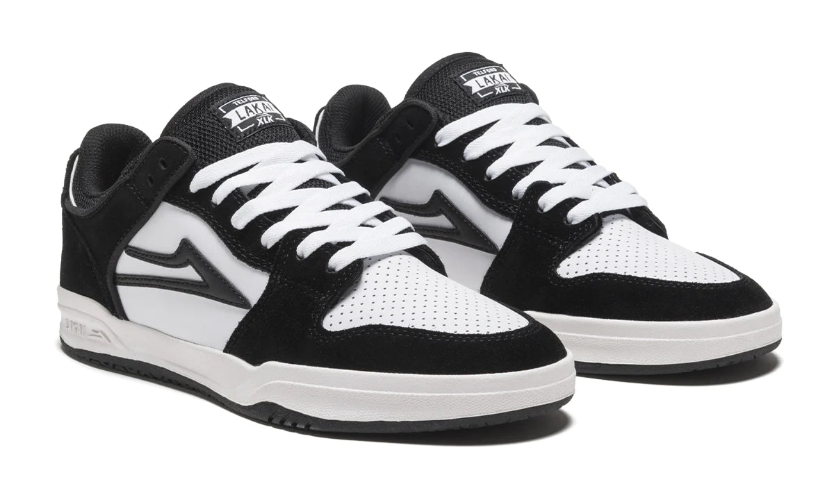 LAKAI - TELFORD LOW - BLACK/WHITE SUEDE