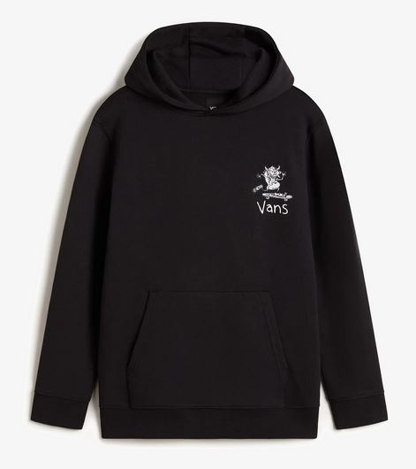 VANS - BOARD GANG PULLOVER YOUTH HOOD - BLACK