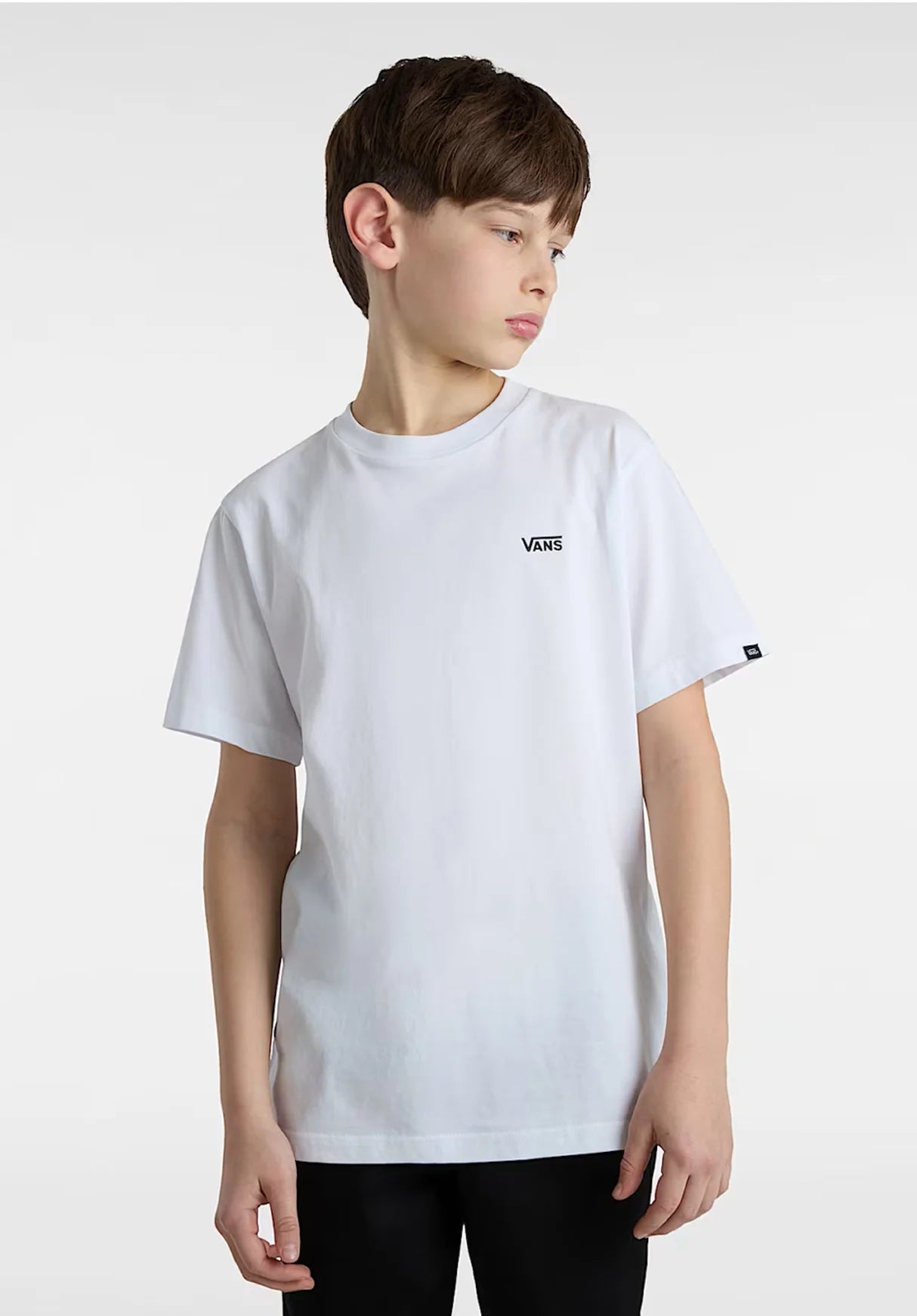 VANS - LEFT CHEST YOUTH TEE - WHITE
