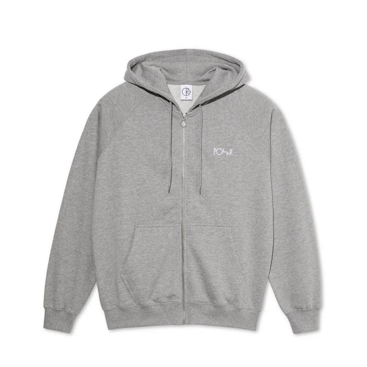 POLAR - DEFAULT ZIP HOOD - HEATHER GREY