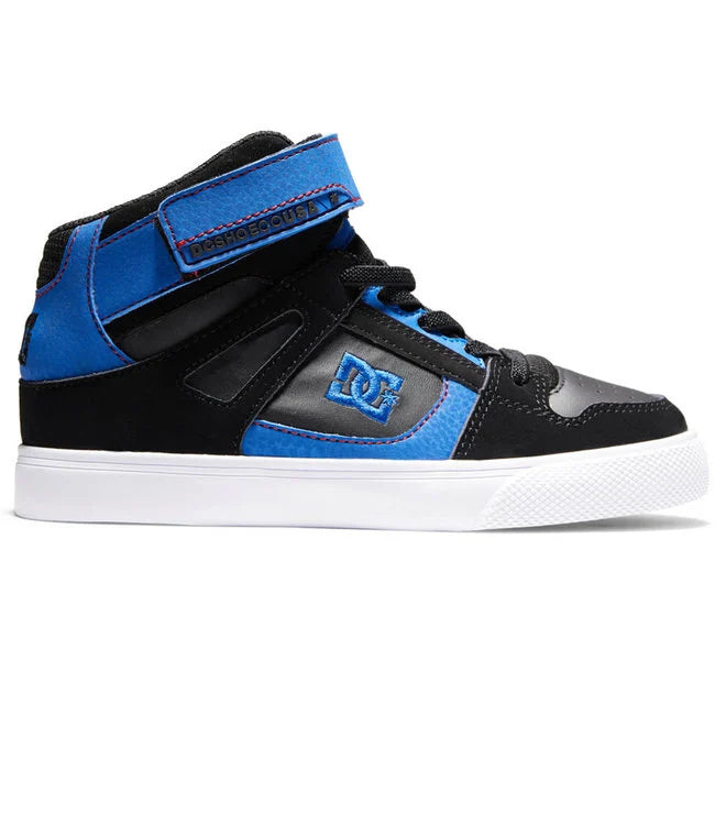 DC - YOUTH PURE HIGH-TOP EV - BLACK/BLUE/BLACK