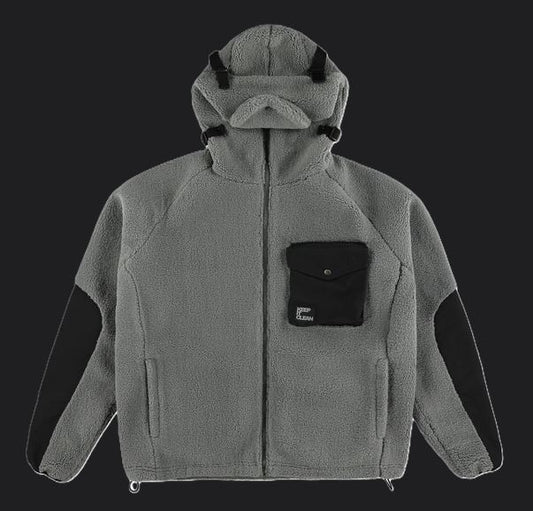 KEEP IT CLEAN - URBAN SHERPA JACKET - ASH GREY