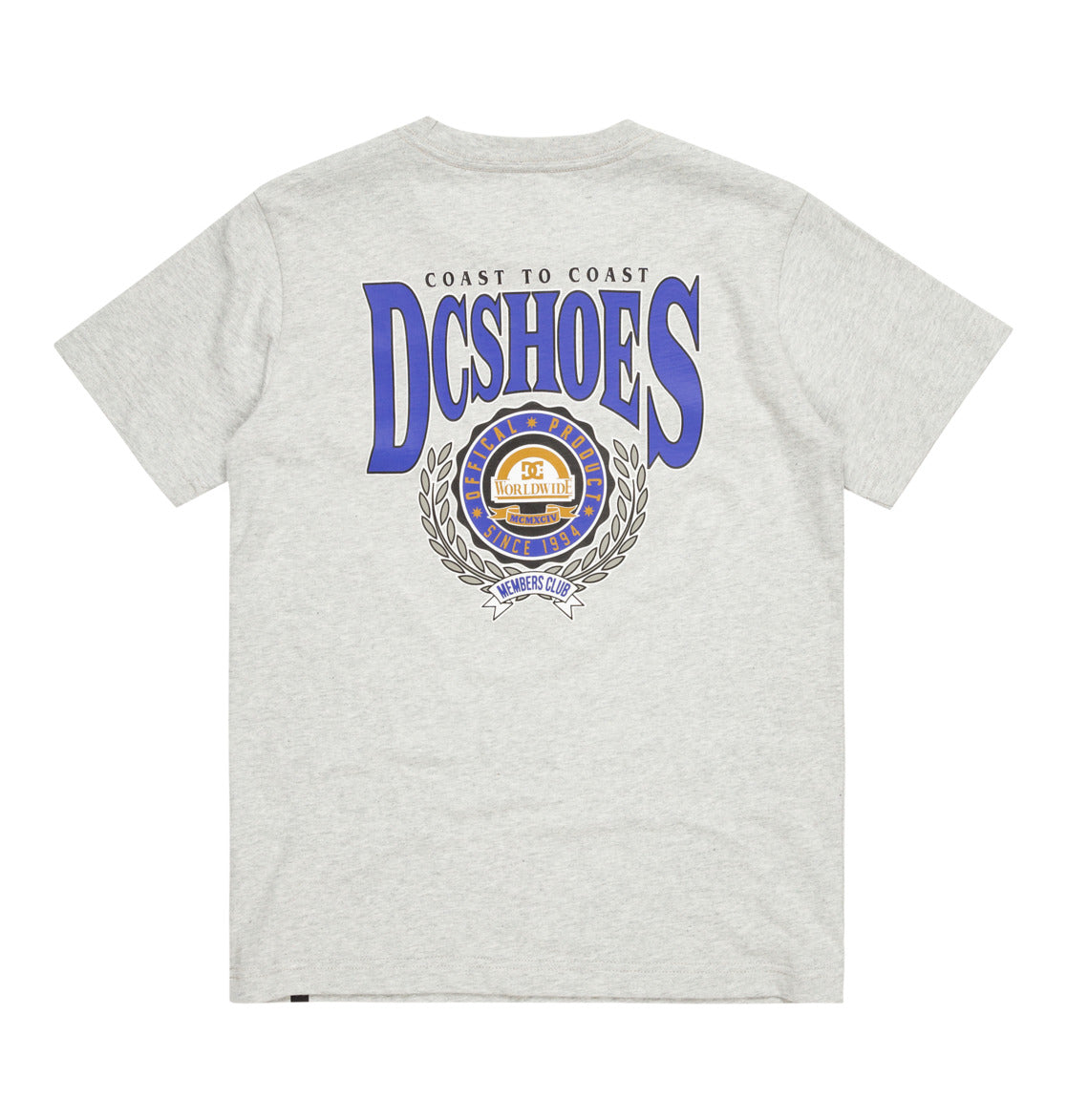 DC - MEMBERS ONLY TEE BOY - LIGHT HEATHER GREY