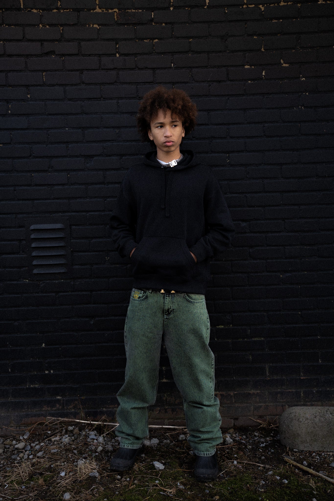 KEEP IT CLEAN - LOOSE PANT - GREEN/BLACK