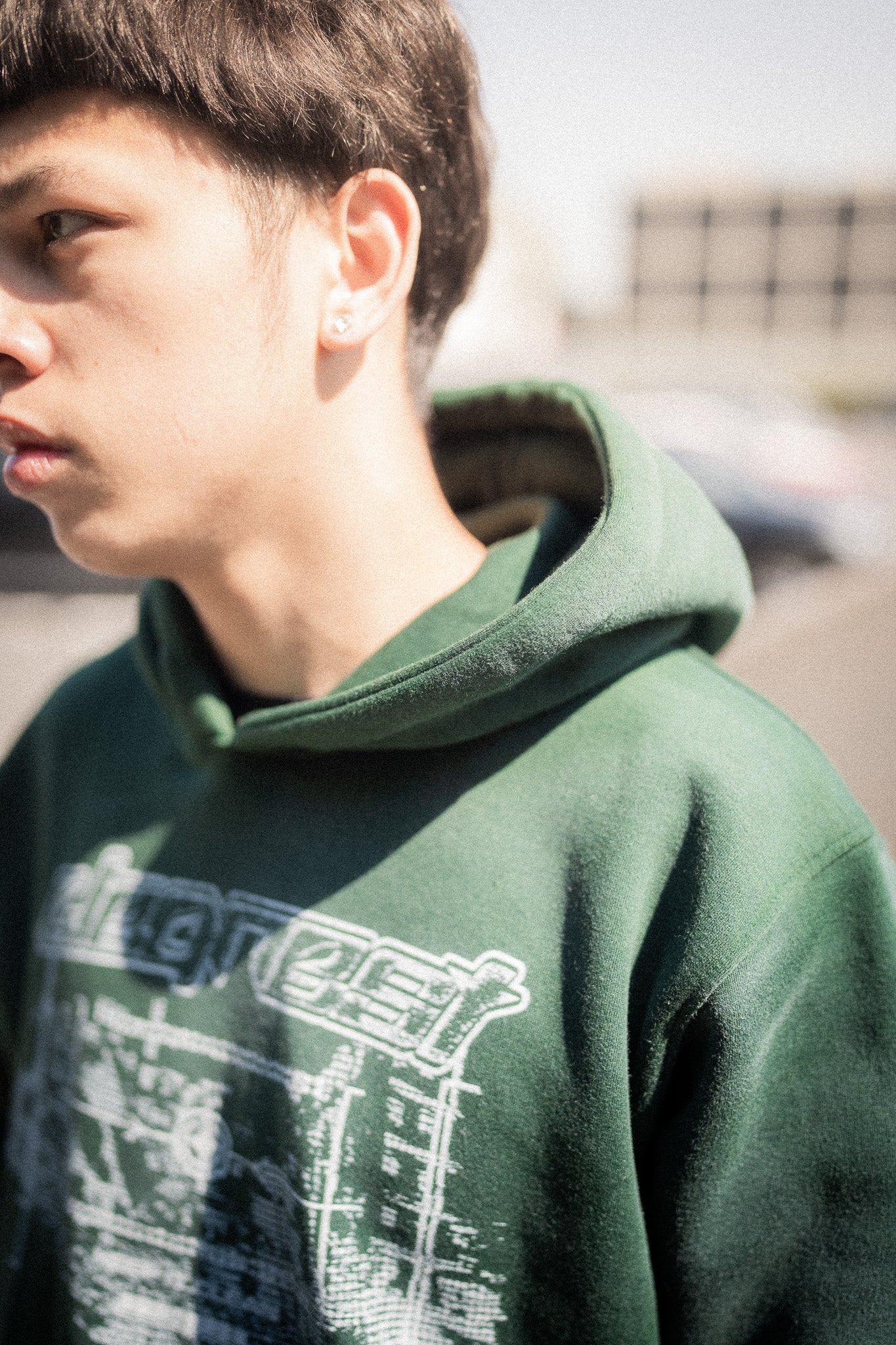KEEP IT CLEAN - CLEANEST HOOD ACID WASH - BOTTLE GREEN