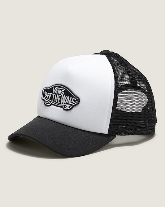 VANS - CLASSIC PATCH YOUTH TRUCKER CAP - BLACK/WHITE - OS