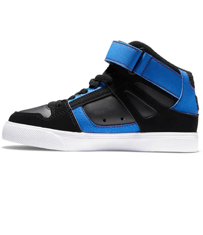 DC - YOUTH PURE HIGH-TOP EV - BLACK/BLUE/BLACK
