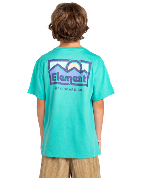 ELEMENT - SUNUP SS YOUTH TEE - LAGOON