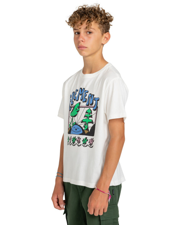 ELEMENT - QUIET SS YOUTH TEE - EGRET