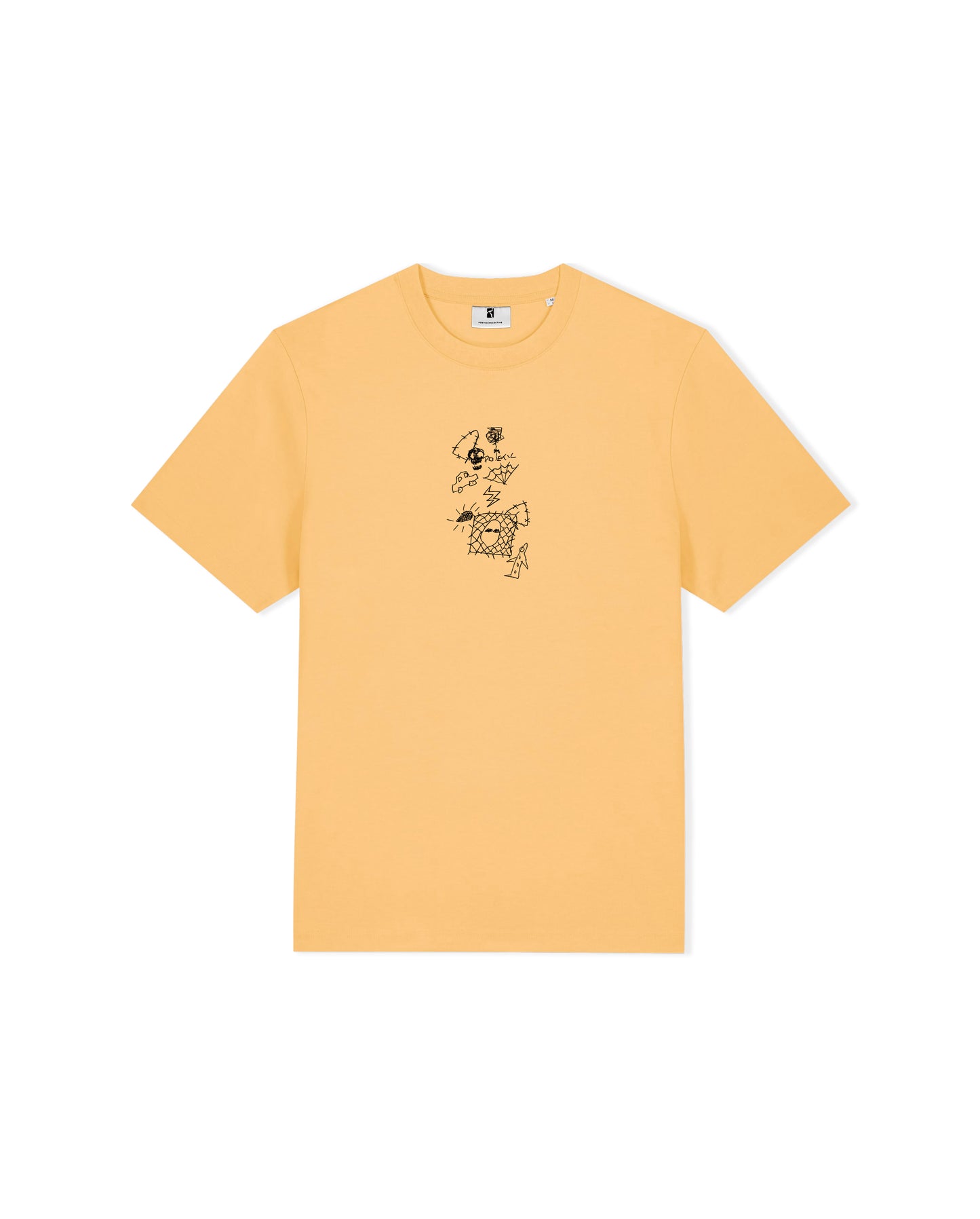 POETIC COLLECTIVE - DOODLE SKETCH TEE - YELLOW