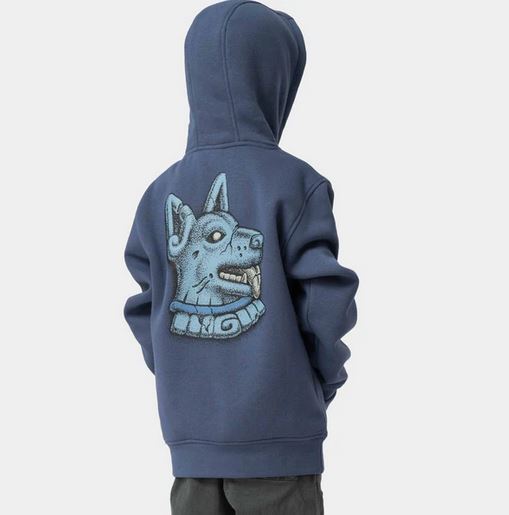 SANTA CRUZ - YOUTH WINKOWSKI DOG HOOD - HERITAGE BLUE