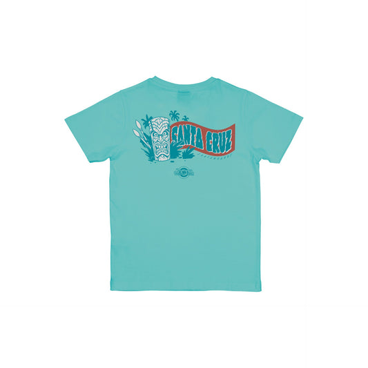 SANTA CRUZ - YOUTH ROSKOPP VOODOO ROOM TEE - POOL BLUE