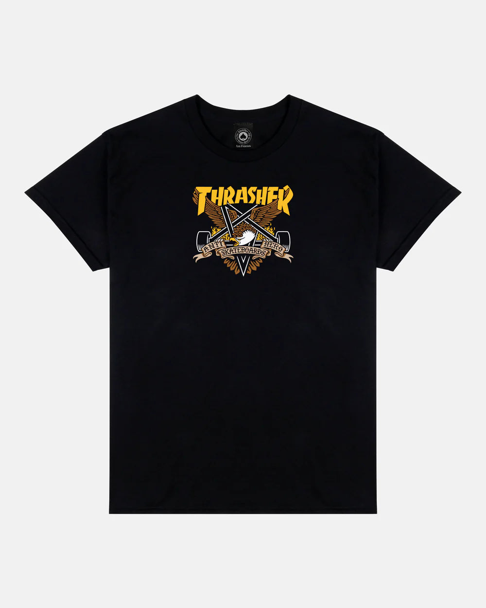 THRASHER X ANTI HERO - EAGLEGRAM TEE - BLACK