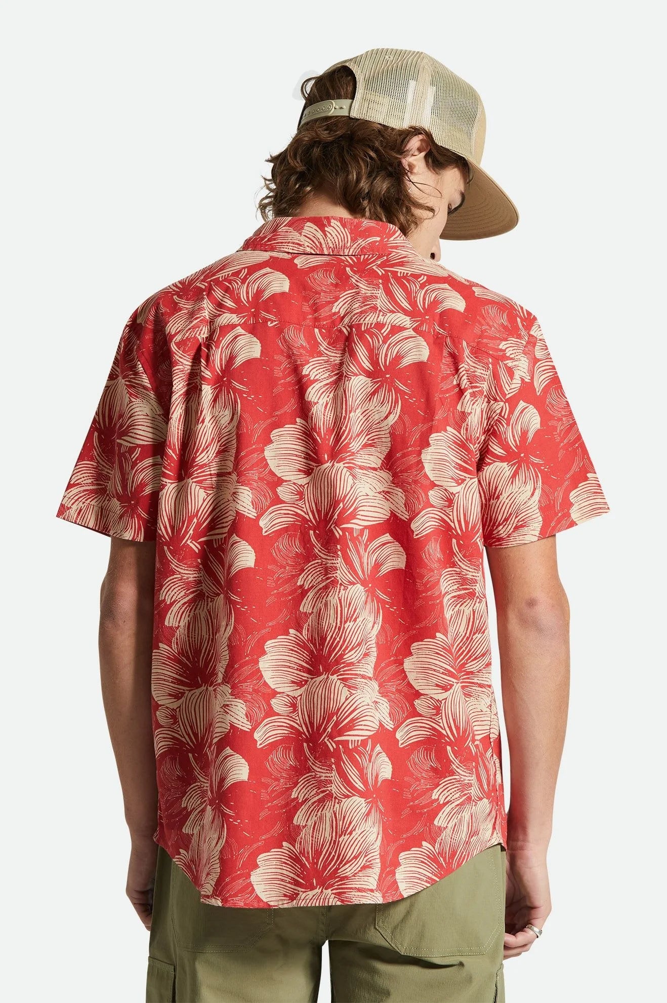 BRIXTON - CHARTER PRINT S/S WVN - CASA RED/OATMILK FLORAL