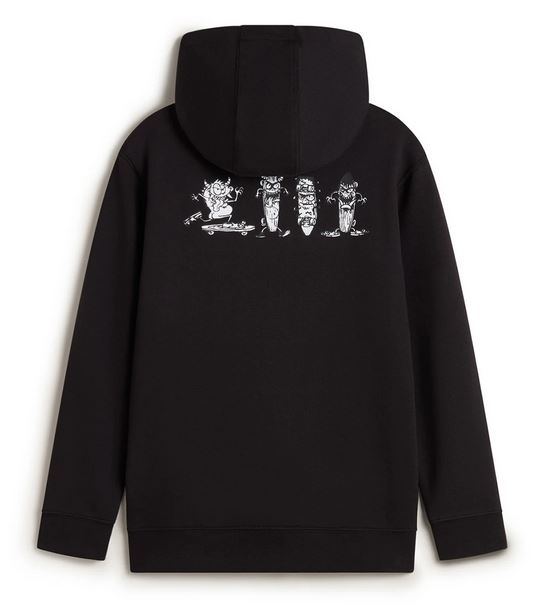 VANS - BOARD GANG PULLOVER YOUTH HOOD - BLACK