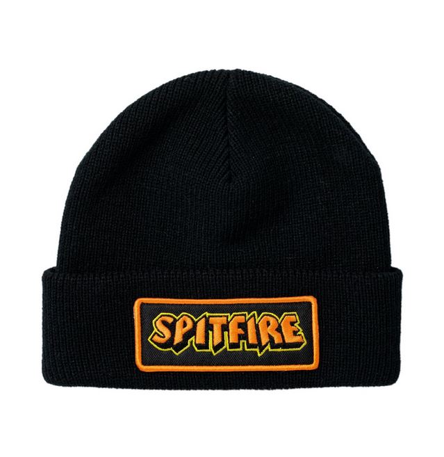 SPITFIRE - HELLFIRE SCRIPT PATCH BEANIE - BLACK