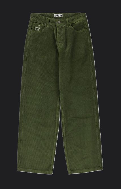 KEEP IT CLEAN - LOOSE CORD PANT - MOSS GREEN