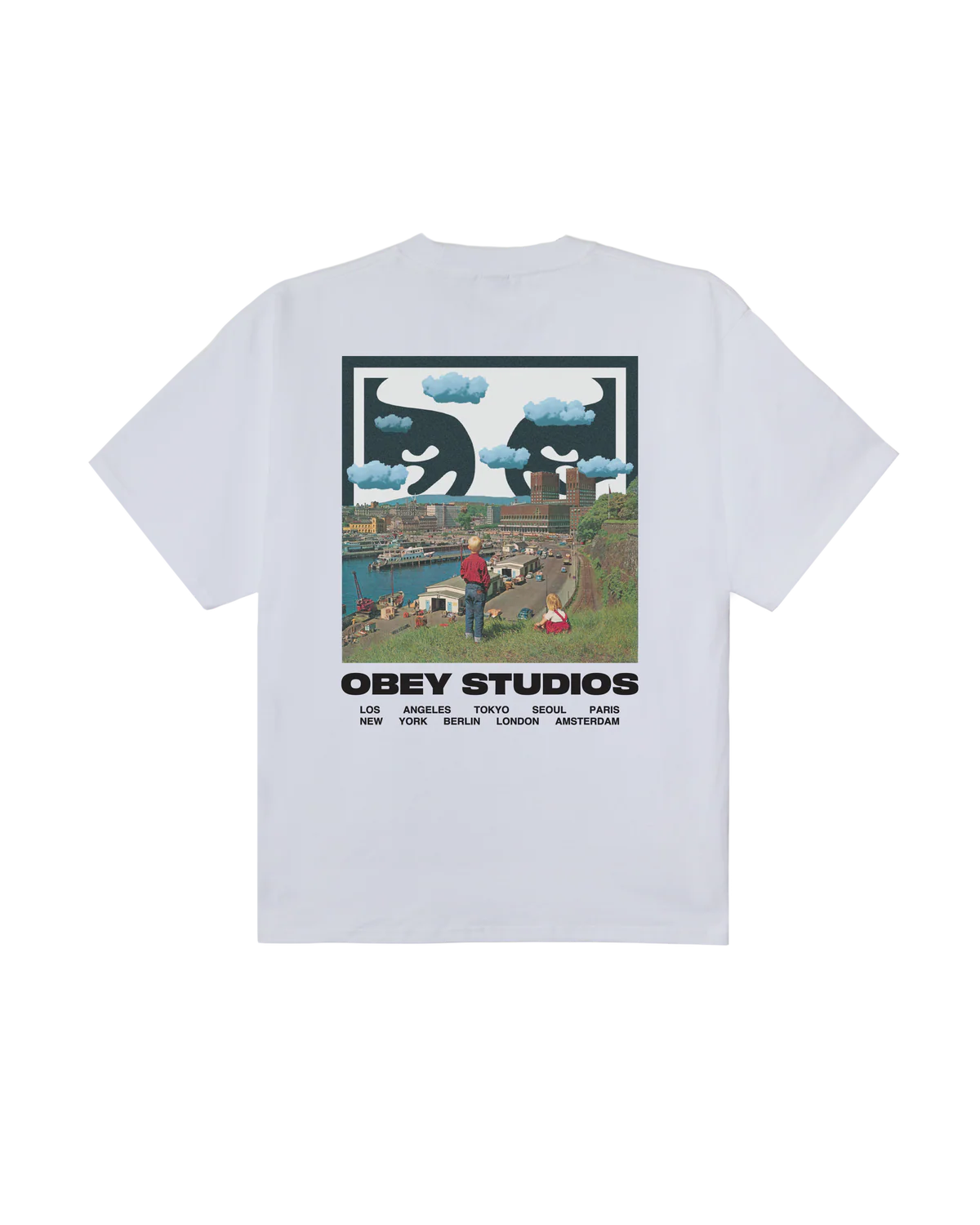 OBEY - SKY FACE HEAVYWEIGHT TEE - WHITE