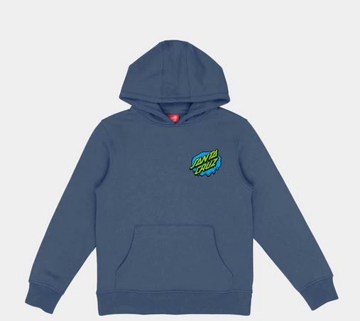 SANTA CRUZ - YOUTH SLIME DOT HOOD - HERITAGE BLUE