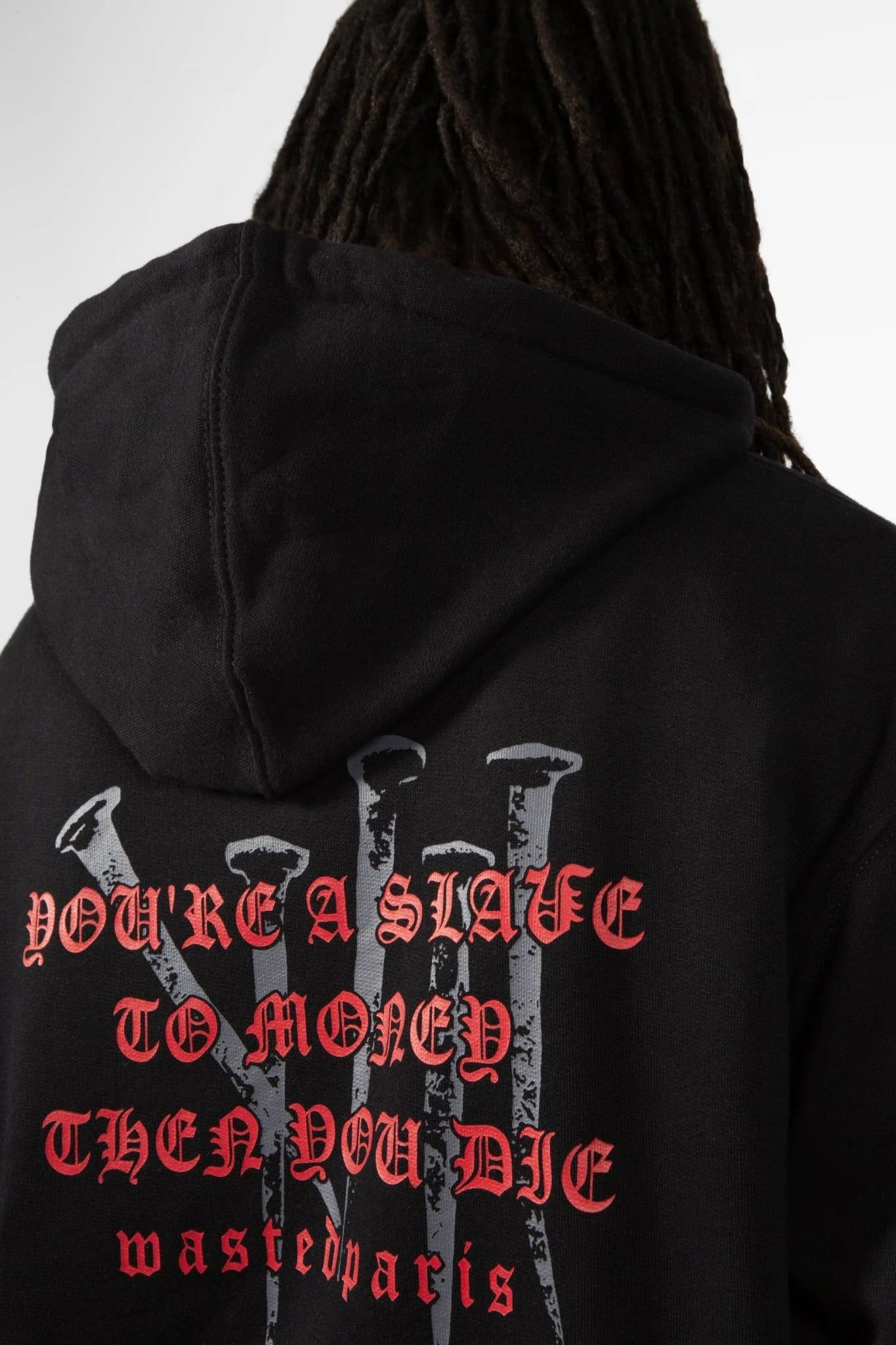 WASTED PARIS - STAKE ZIP HOOD - BLACK