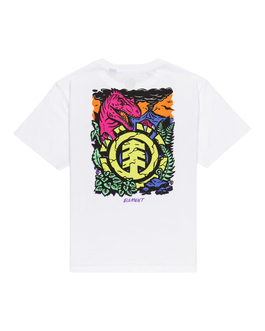 ELEMENT - JURASSIC SS YOUTH TEE - OPTIC WHITE