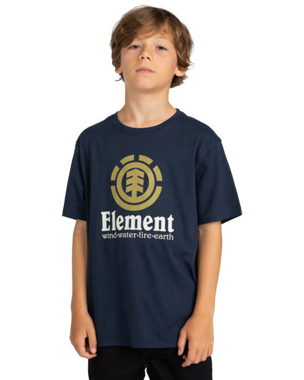 ELEMENT - VERTICAL SS YOUTH TEE - ECLIPSE NAVY
