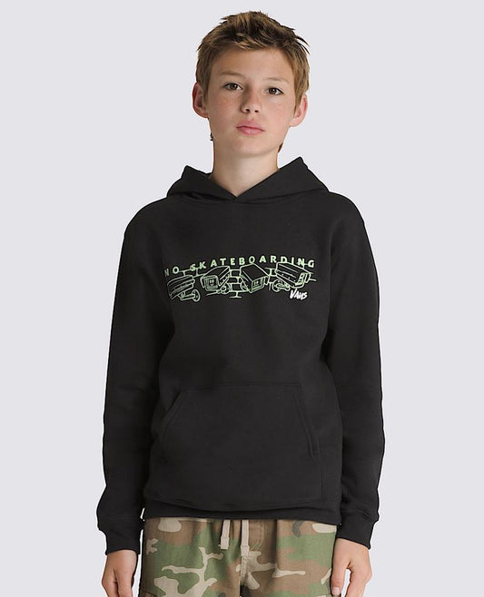 VANS - NIGHTWATCHERS PULLOVER YOUTH HOOD - BLACK