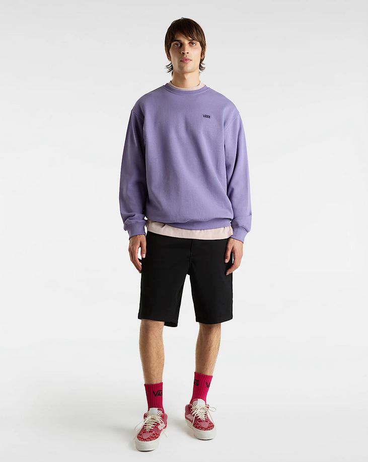 VANS - LEFT CHEST II LOOSE CREW - PURPLE